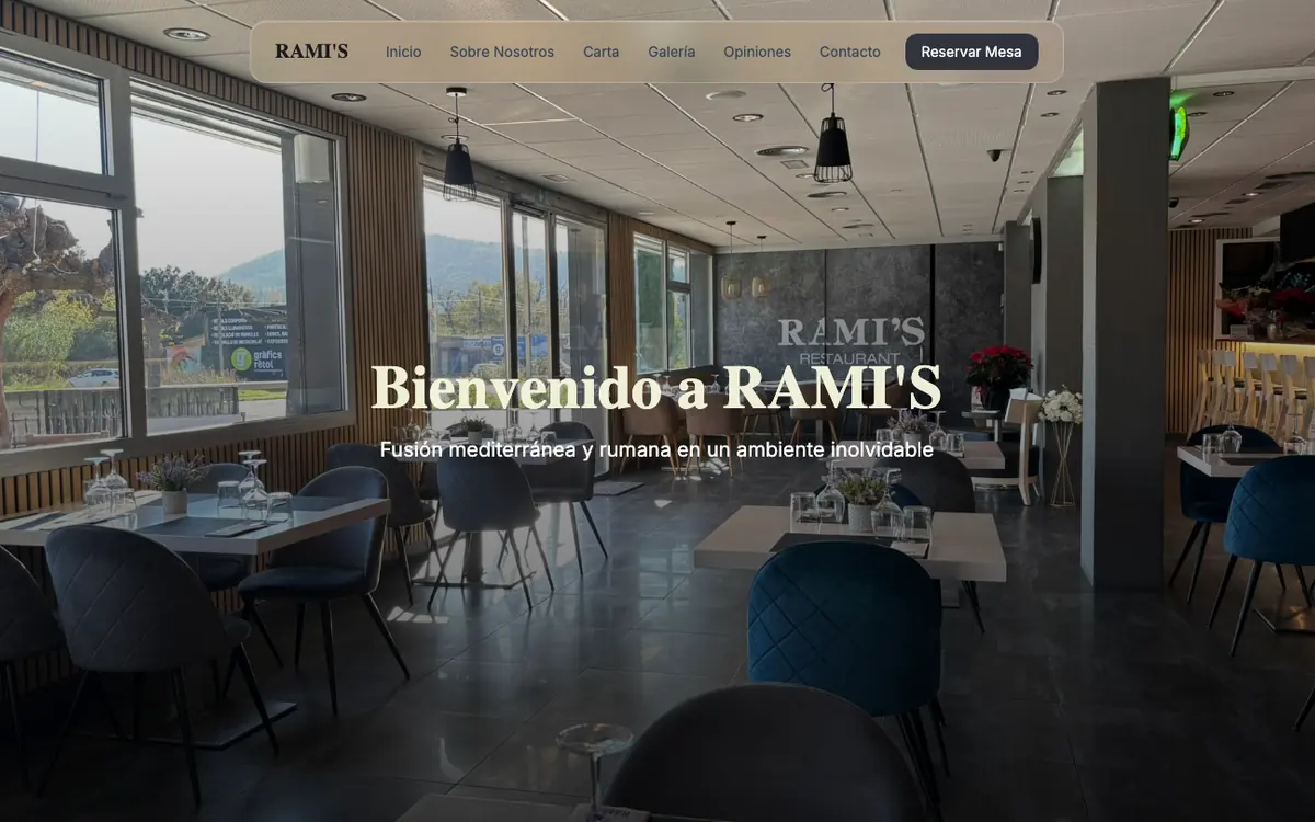 Captura de la web de Ramis desarrollada por Manvex